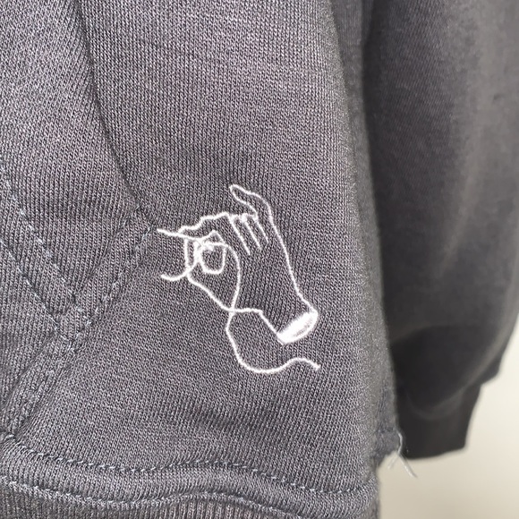 Steady Hands Snarling Hand Shadow Dog Sweatshirt - Picture 3 of 9